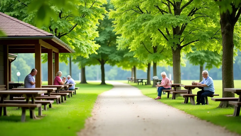 Piknikové zóny s komfortním vybavením